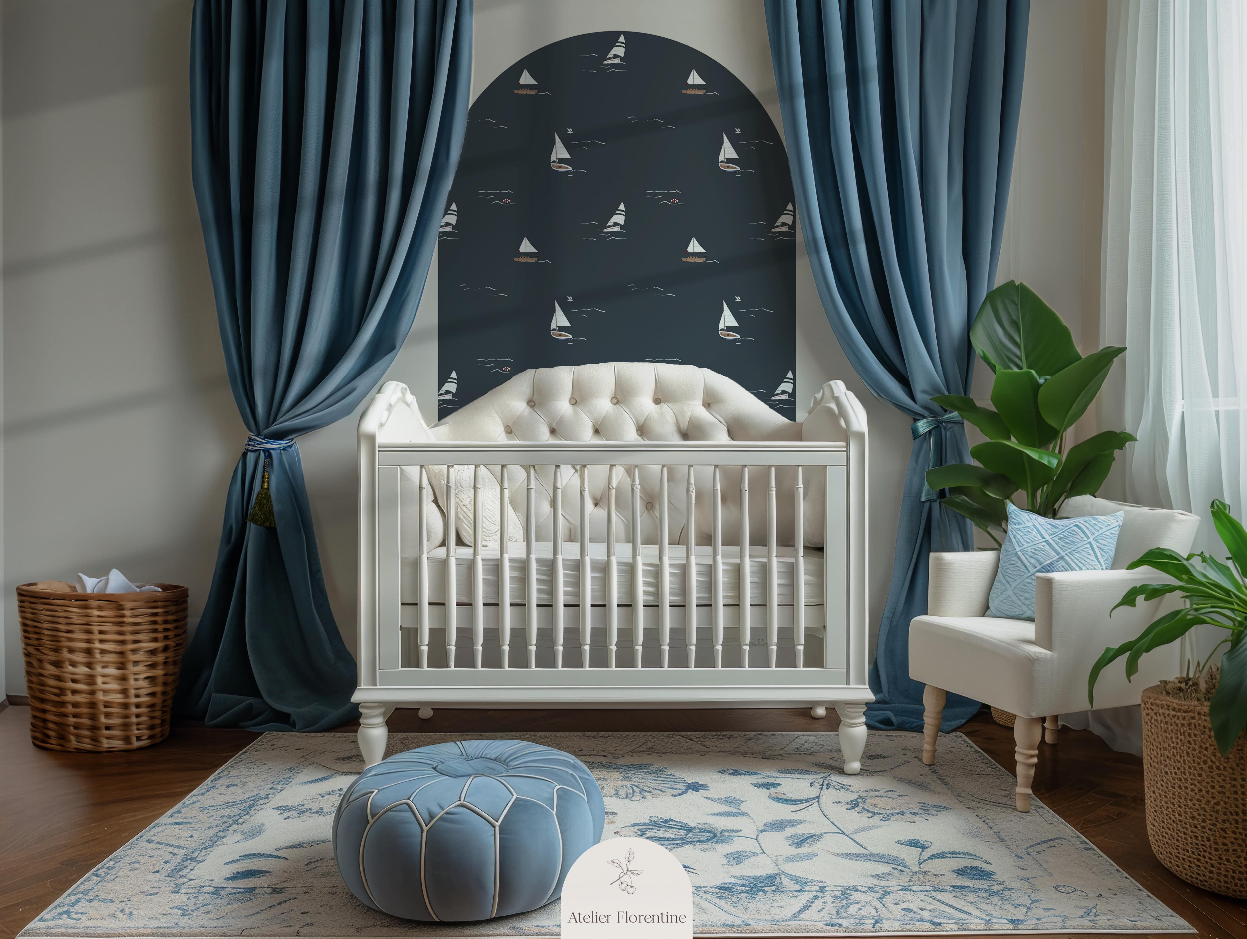 muursticker zeilbootjes