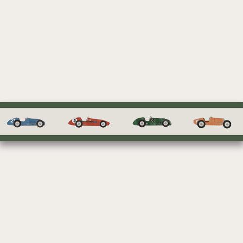 peel and stick wallpaper borders for kids racing cars decoration