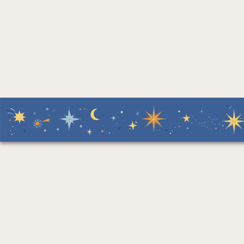 peel and stick wallpaper border children's decor nursery decoration wallpapers stars galaxy