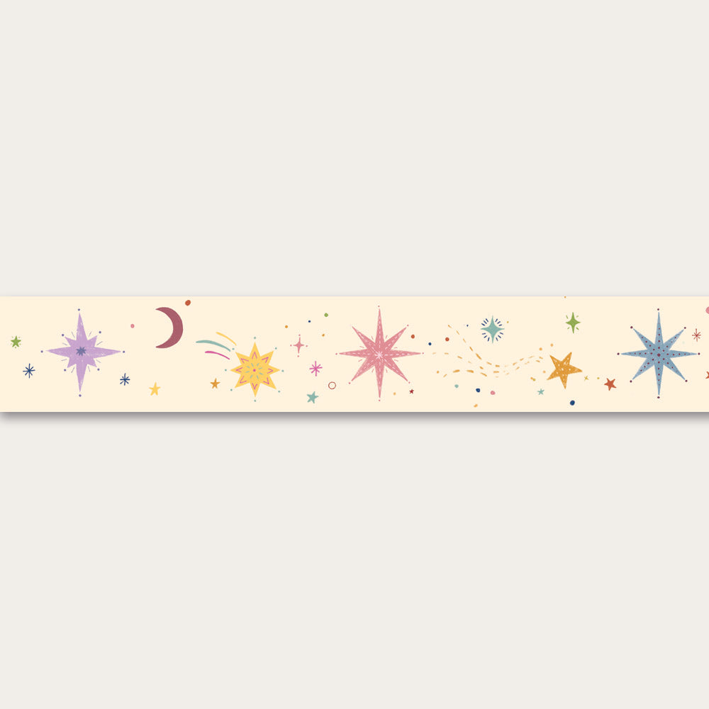 peel and stick wallpaper border children's decor nursery decoration wallpapers stars galaxy