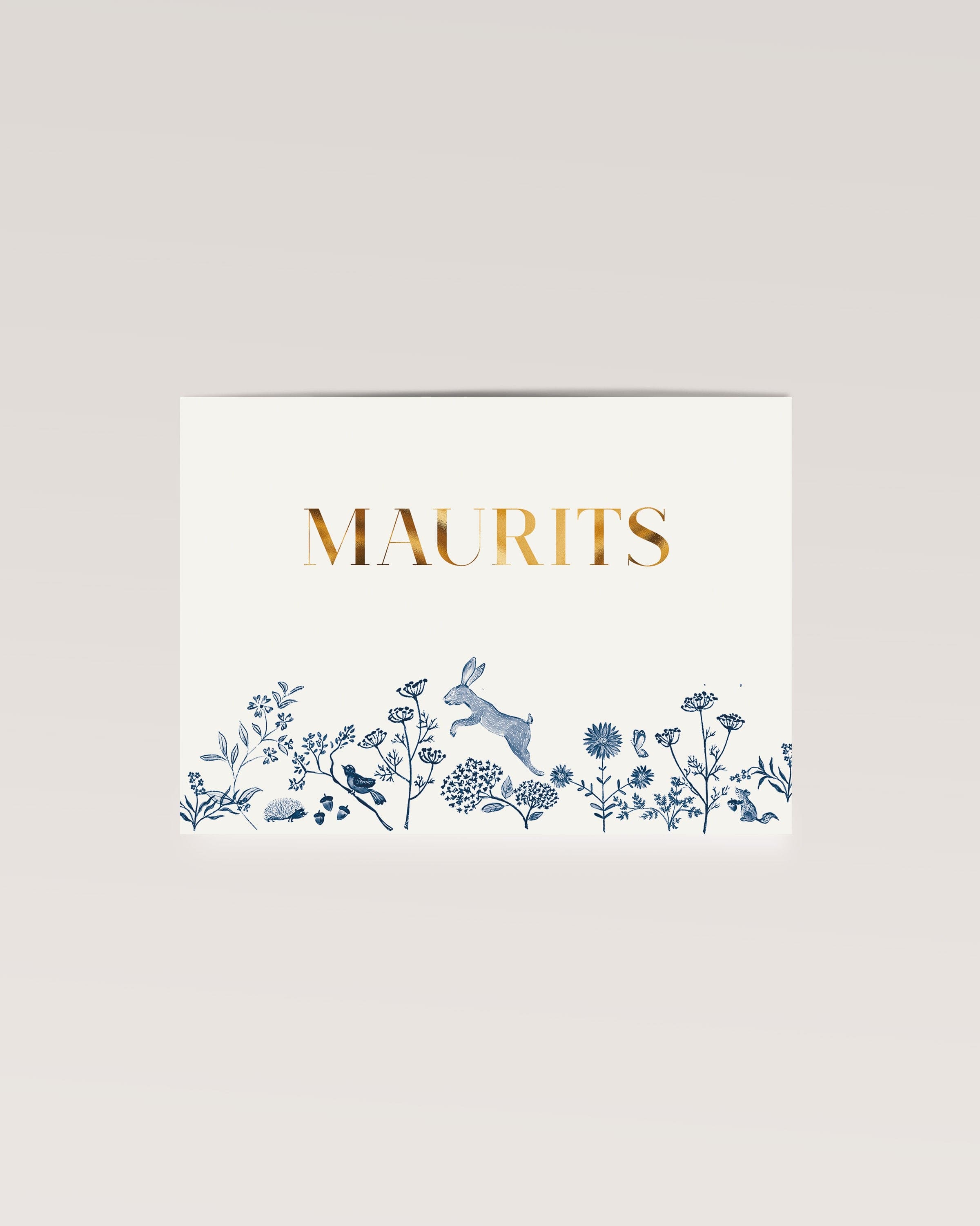 geboortekaartje bosdieren