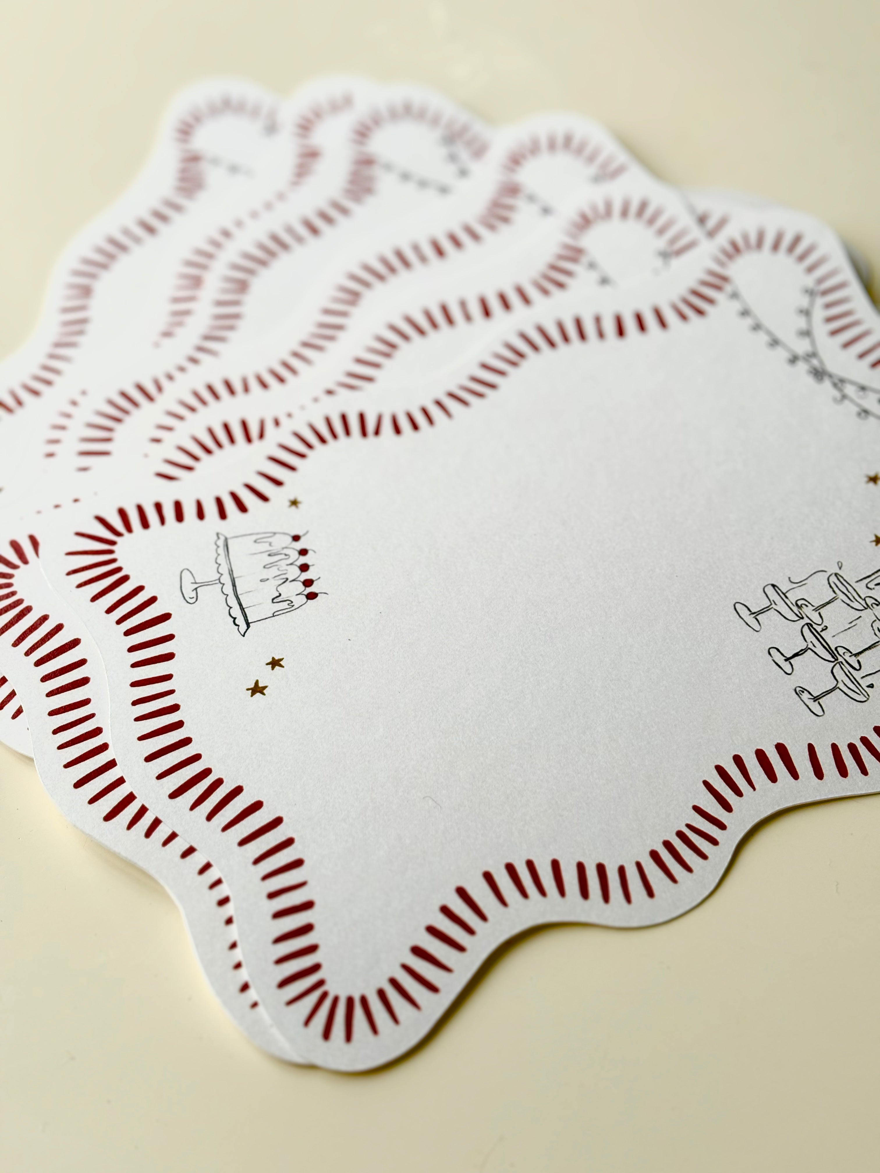 Menu Cards Champagne Tower