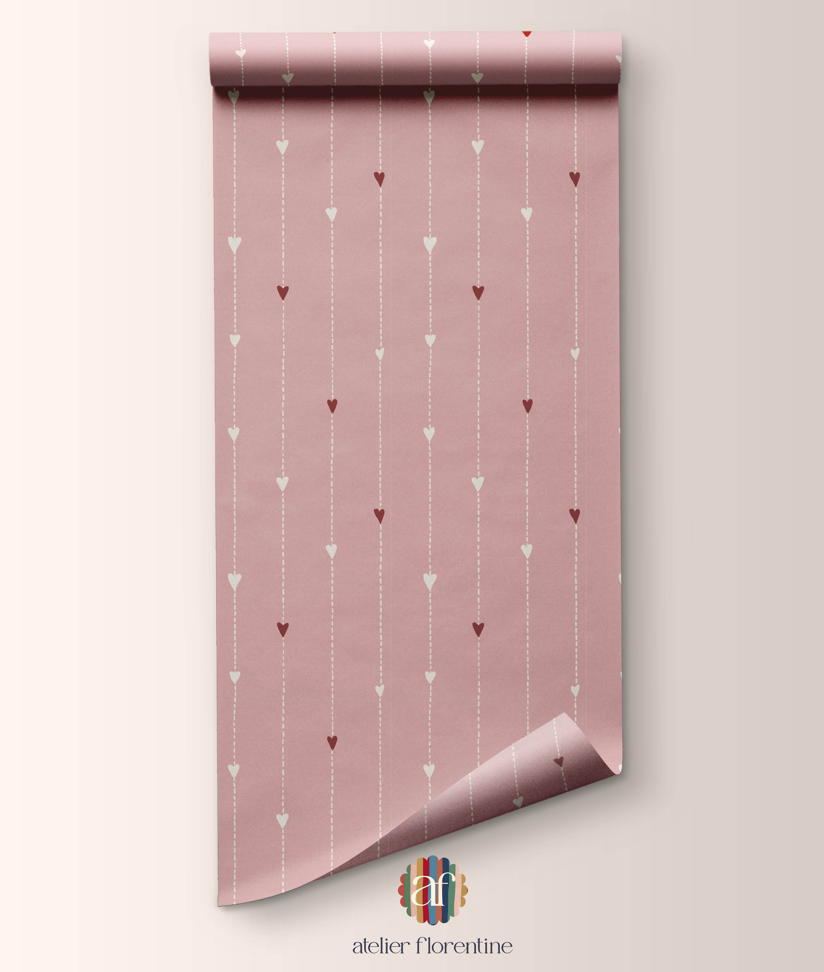 Hearts Wallpaper - Pink and Red