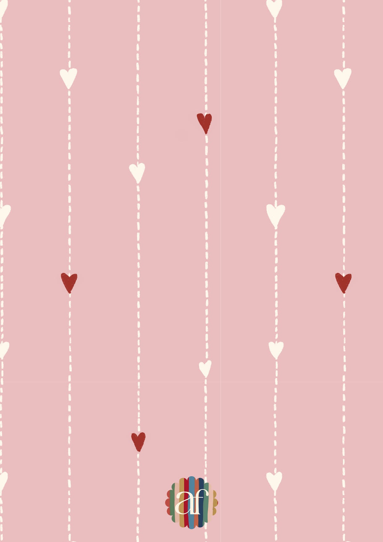 Hearts Wallpaper - Pink and Red