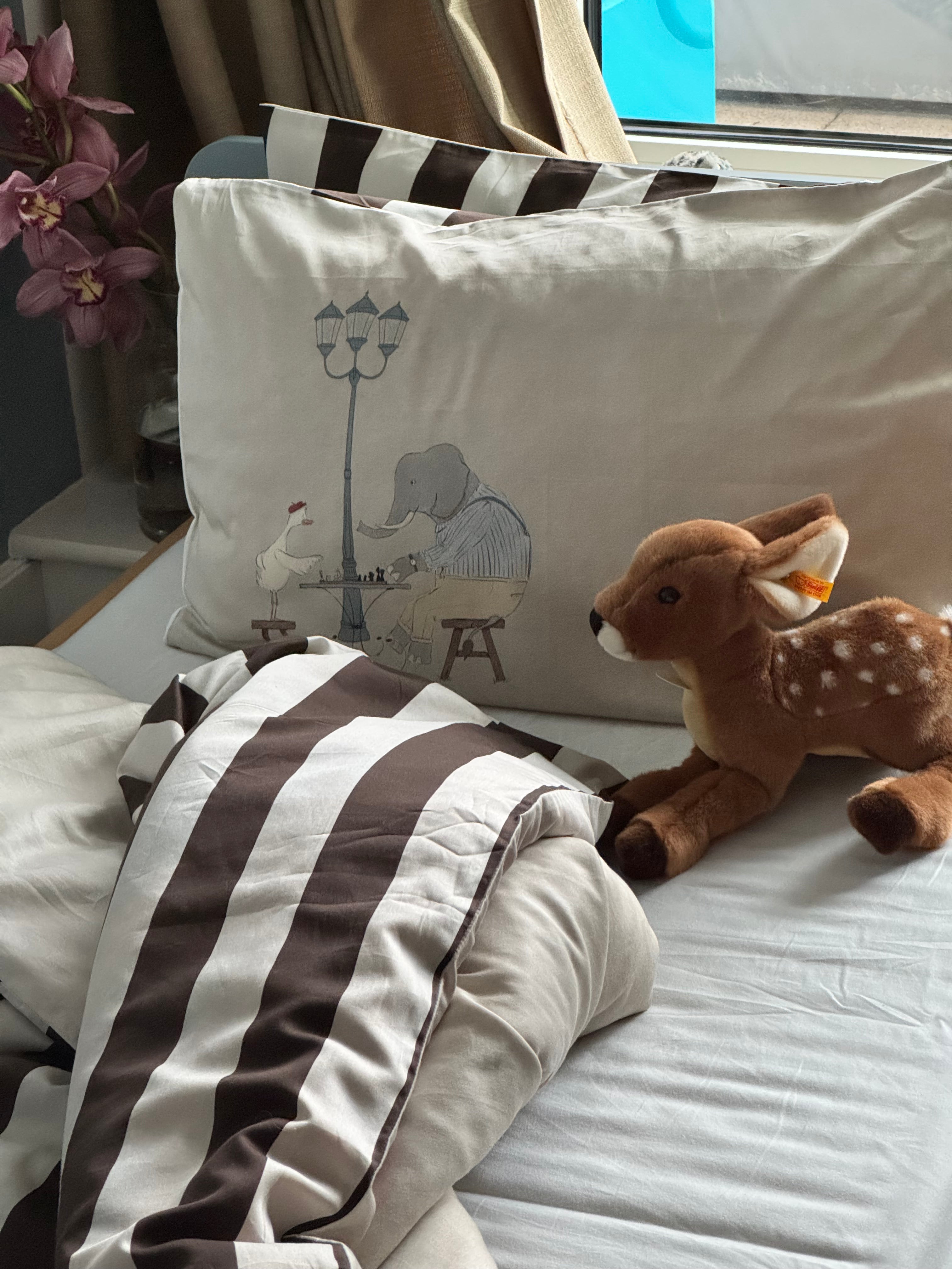 childrens duvet cover cot sheet cotton kids bed