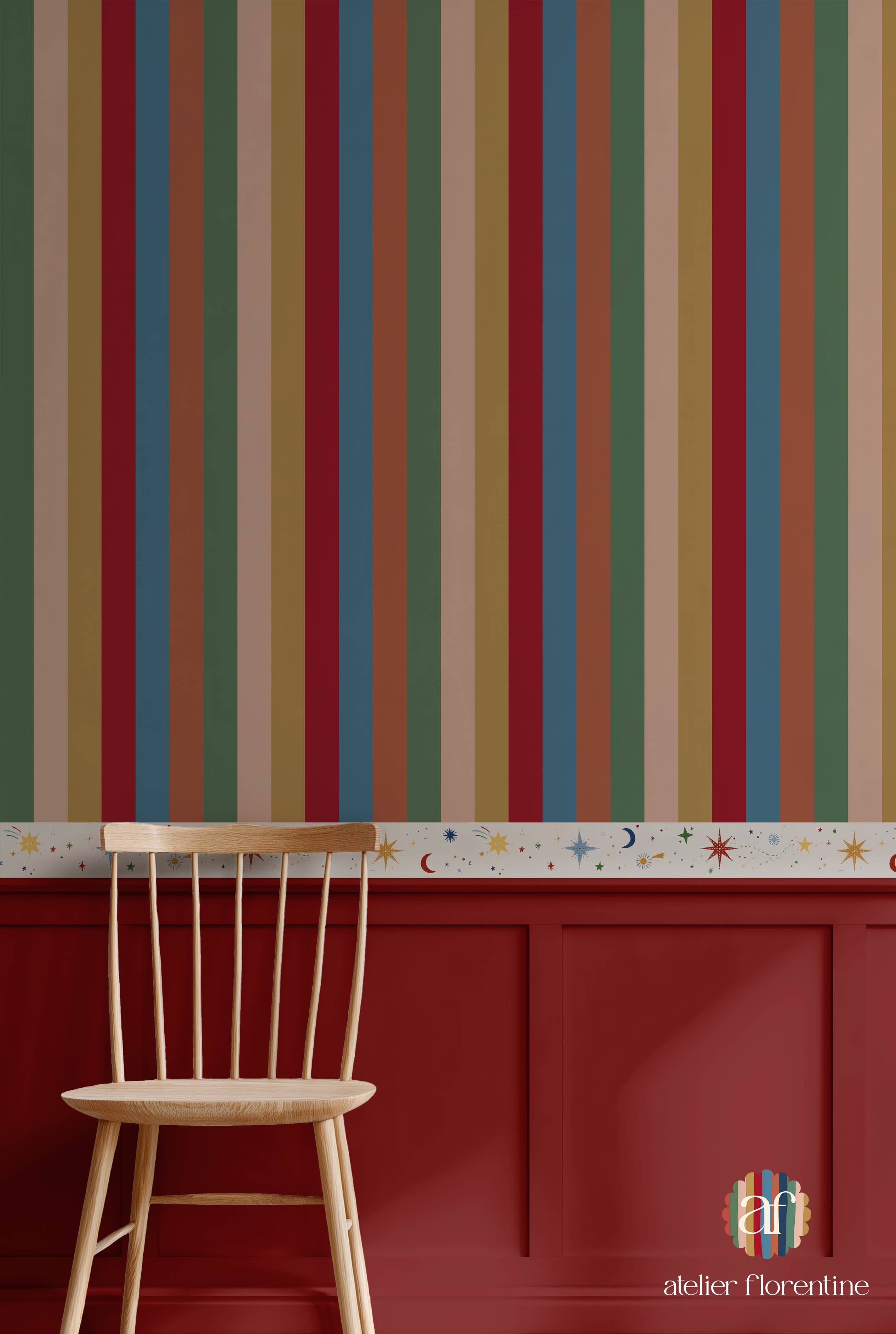 Wallpaper Boho Stripes