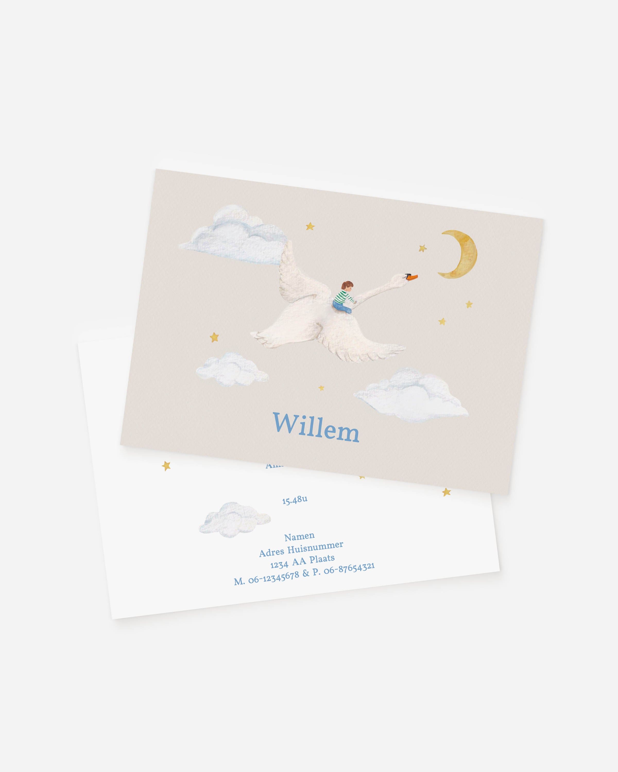 Birth announcement dreamland card 