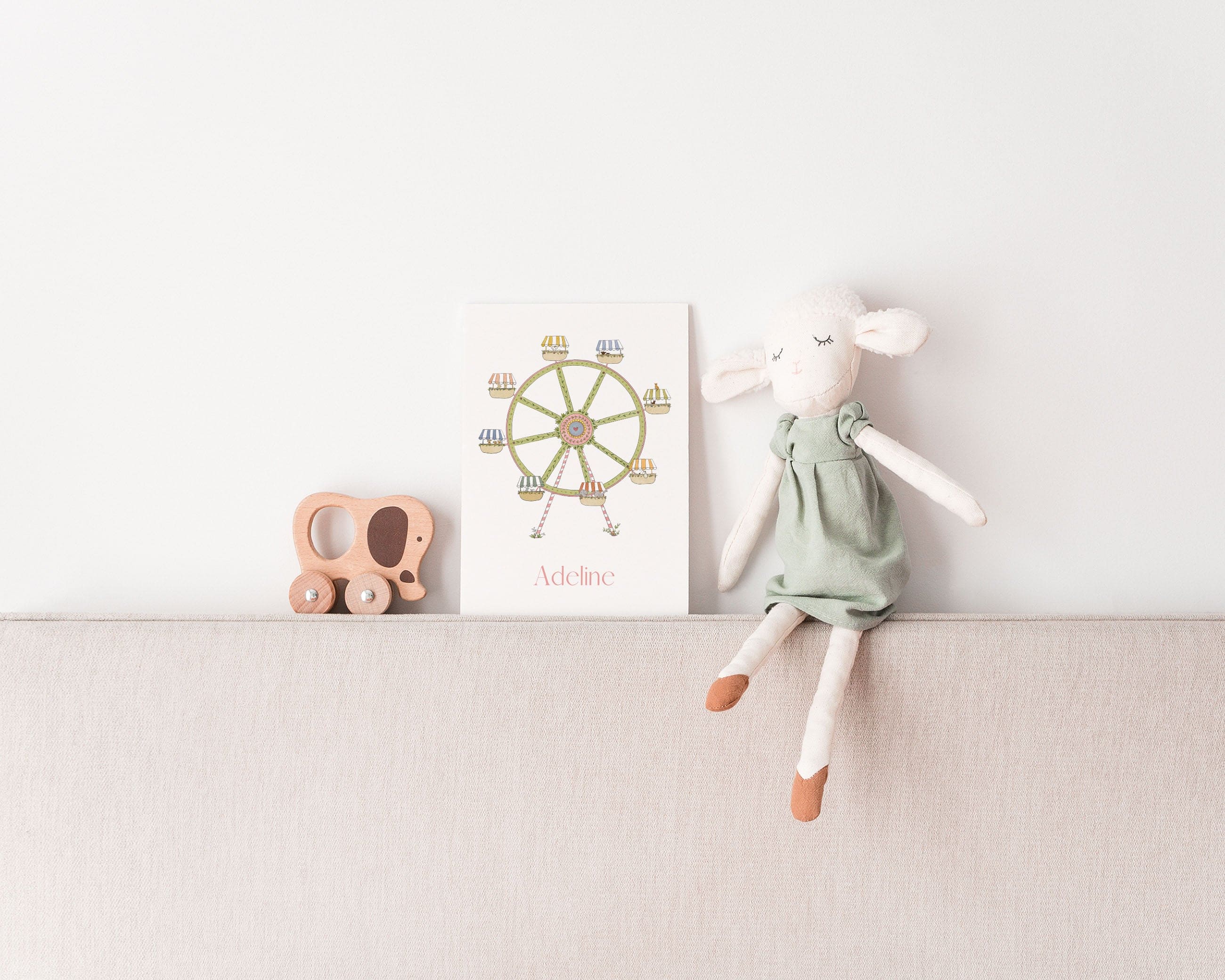 Birth Announcement Ferris Wheel