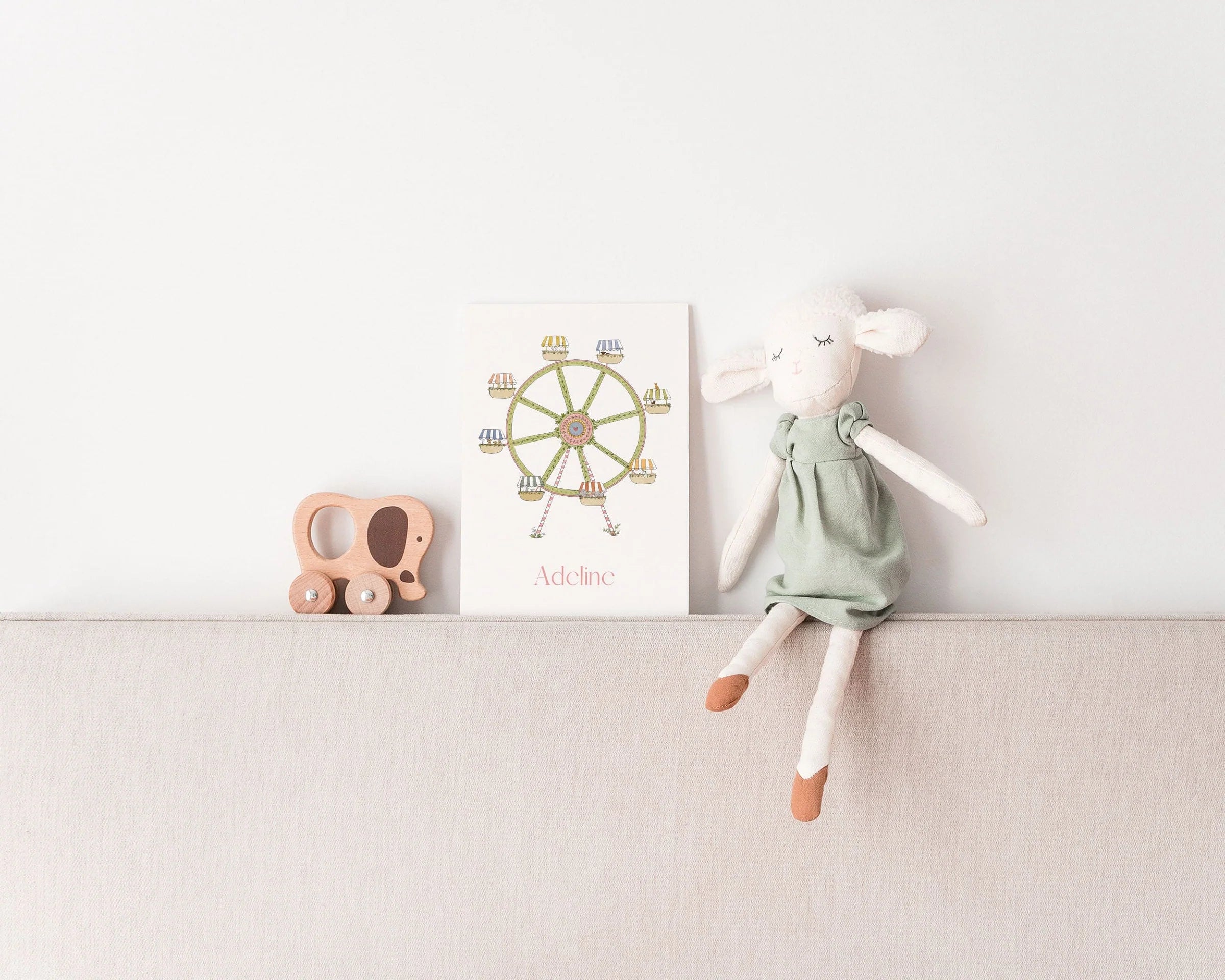 Sample Birth Ferris Wheel Card