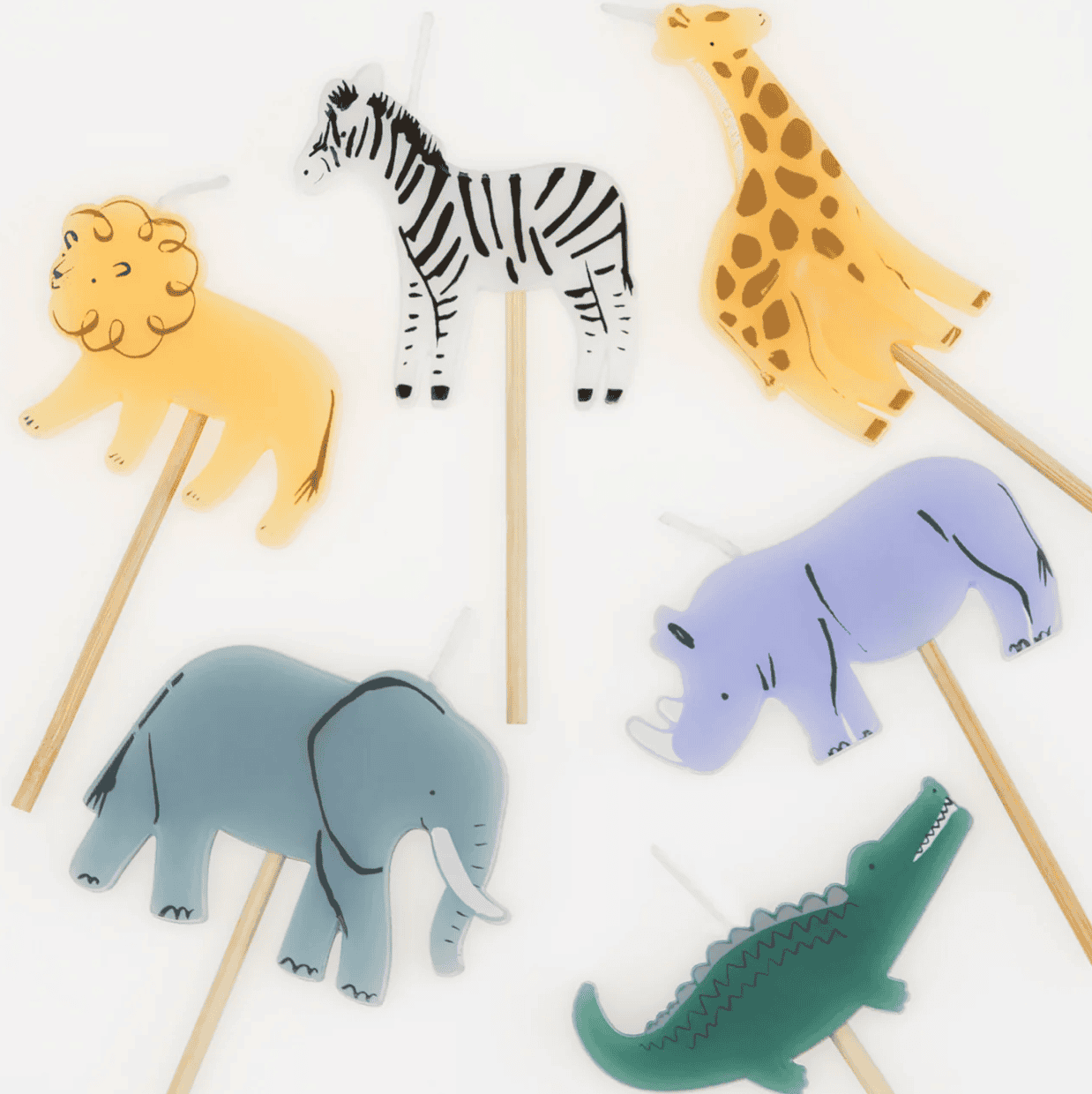 Meri Meri Jungle animal candles