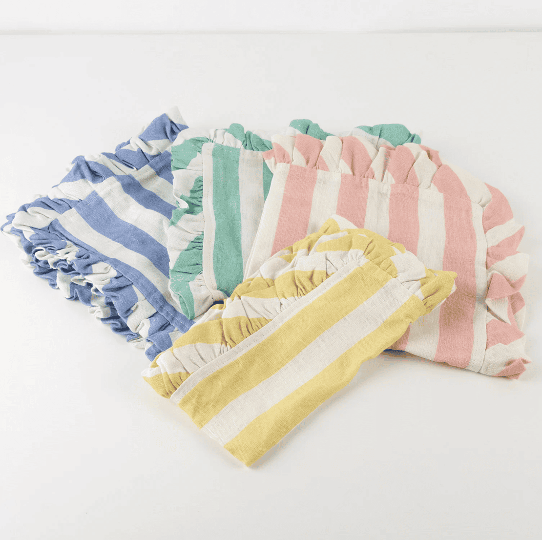 striped napkins