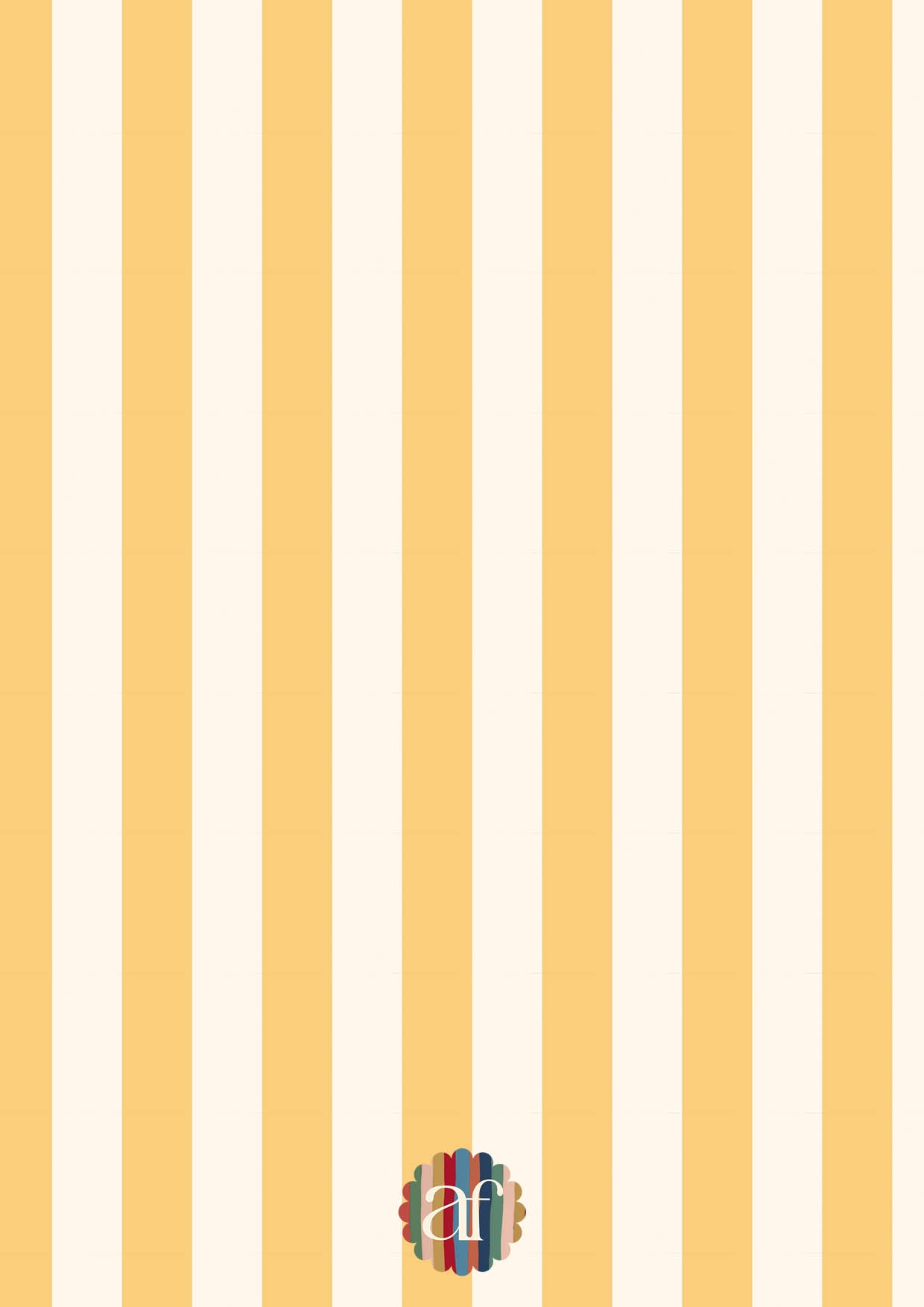 Small Stripes Wallpaper - Yellow