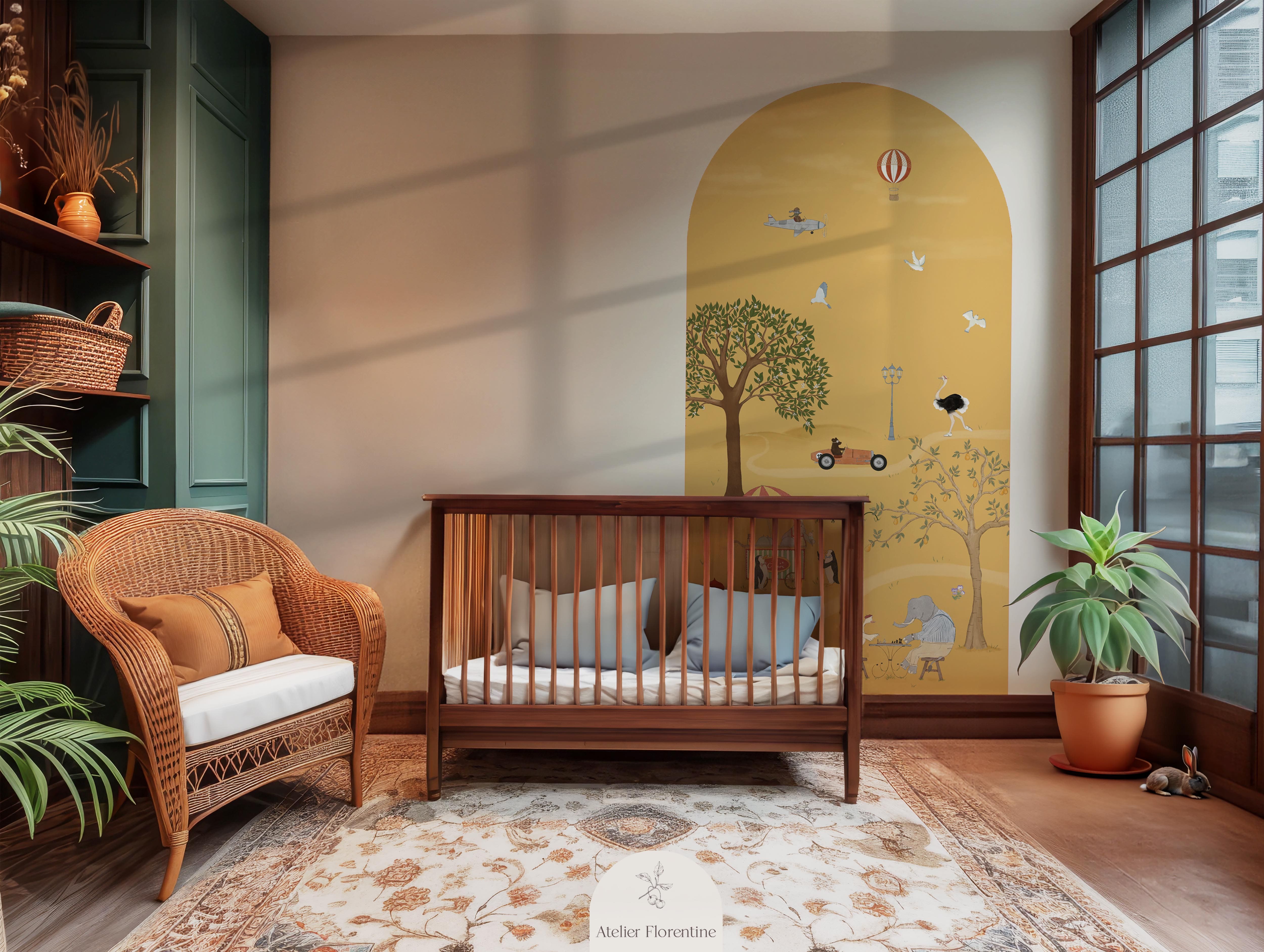  Animal park wall sticker