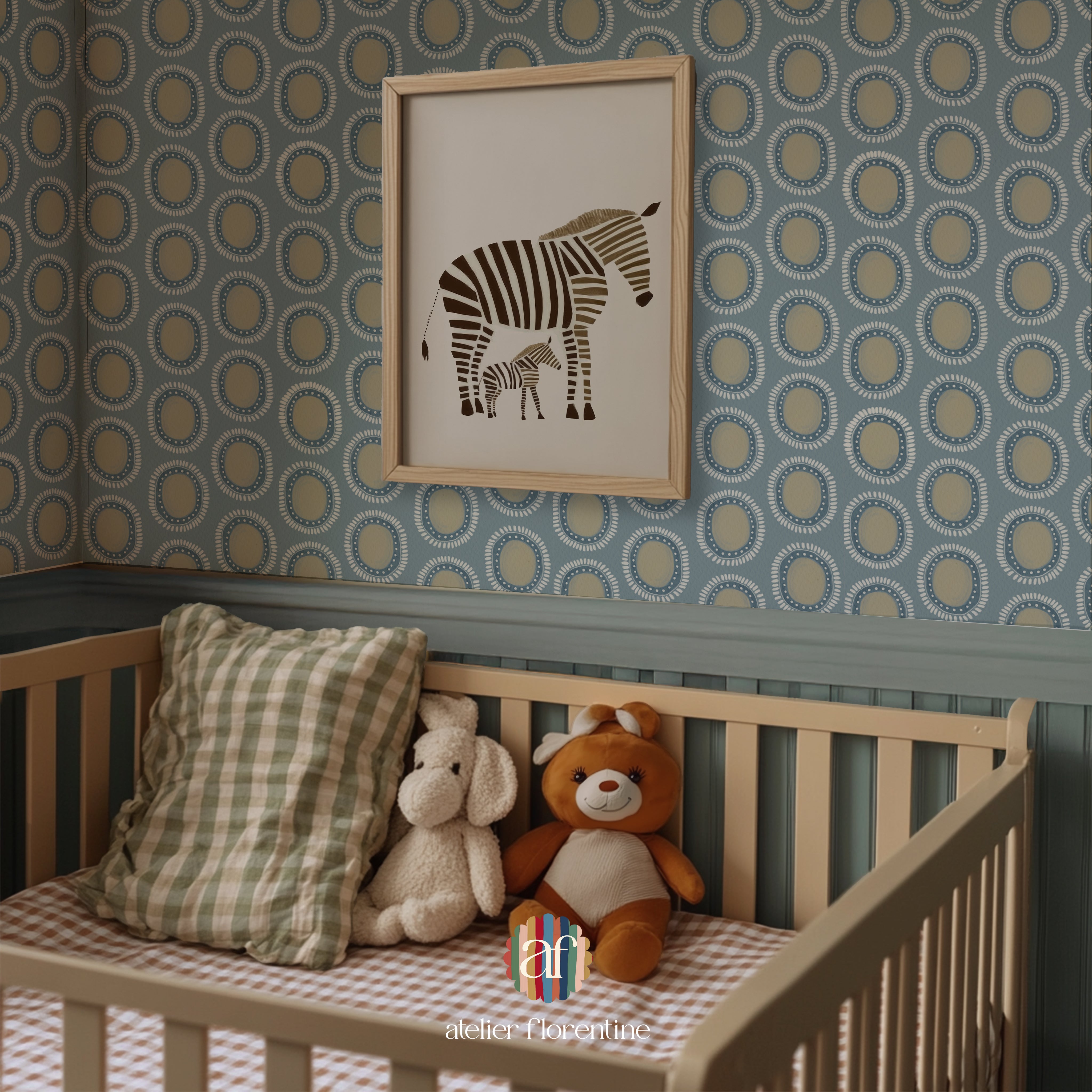 Boho Wallpaper - Blue