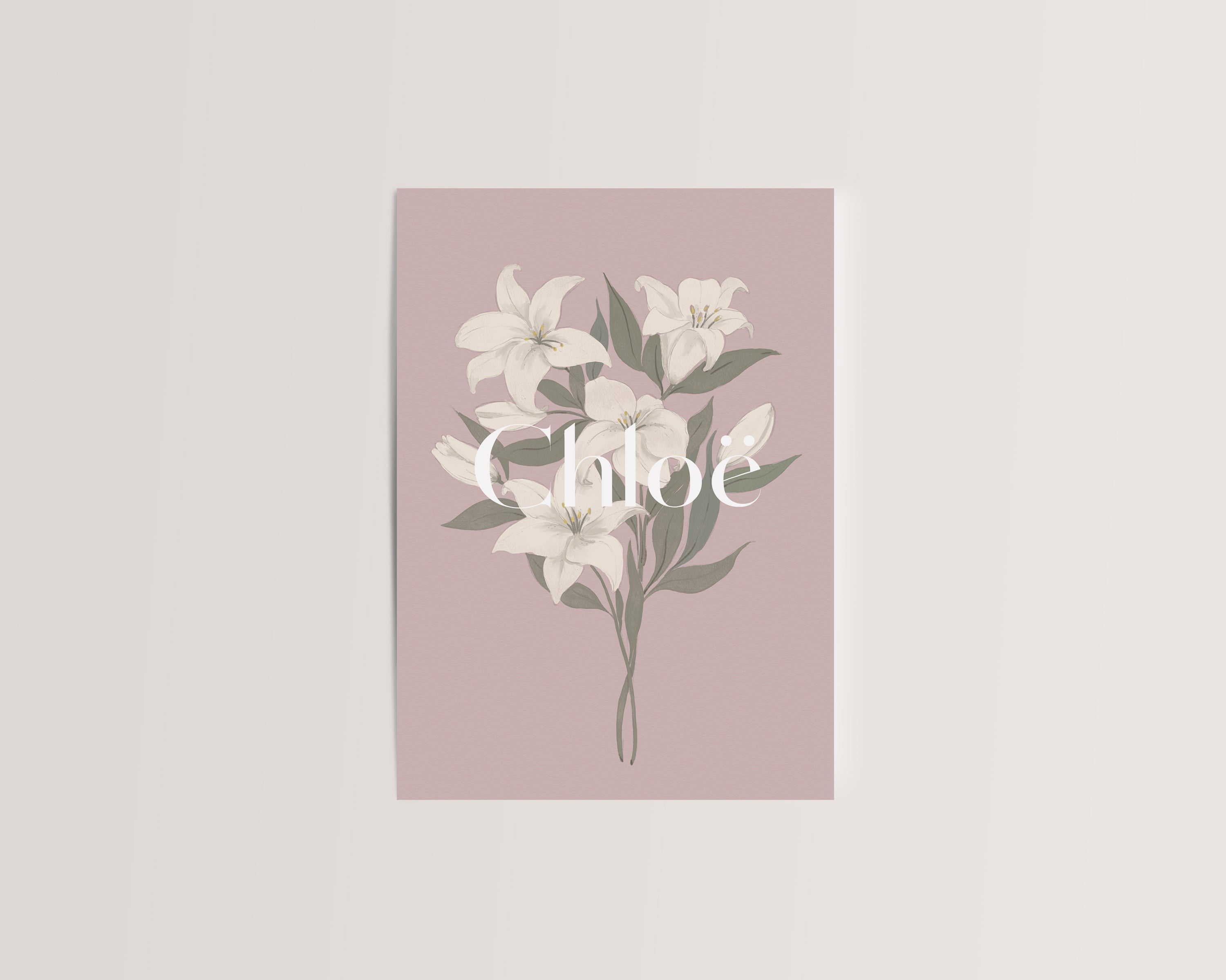 Custom birth announcement card