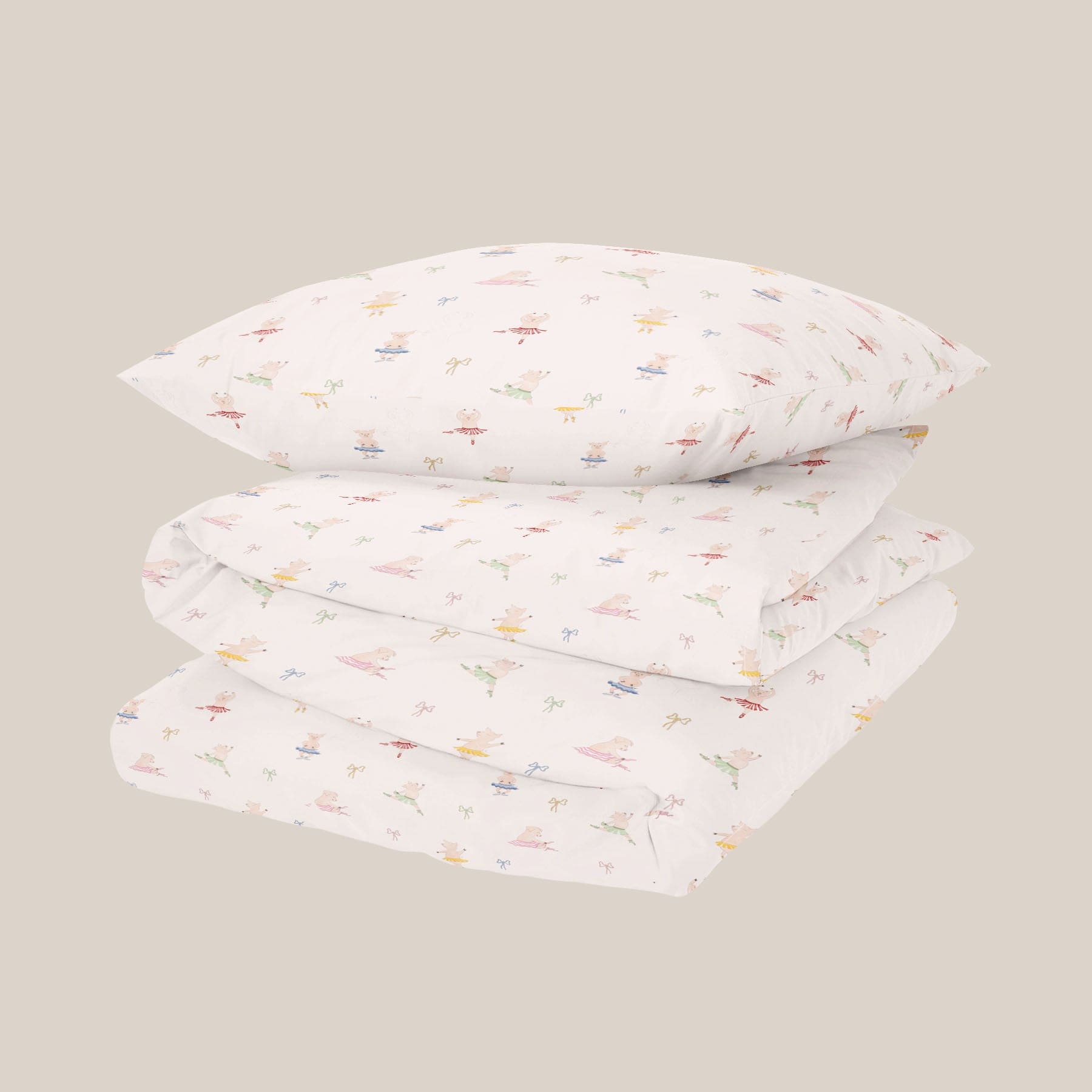 Ballerina pigs Duvet Cover