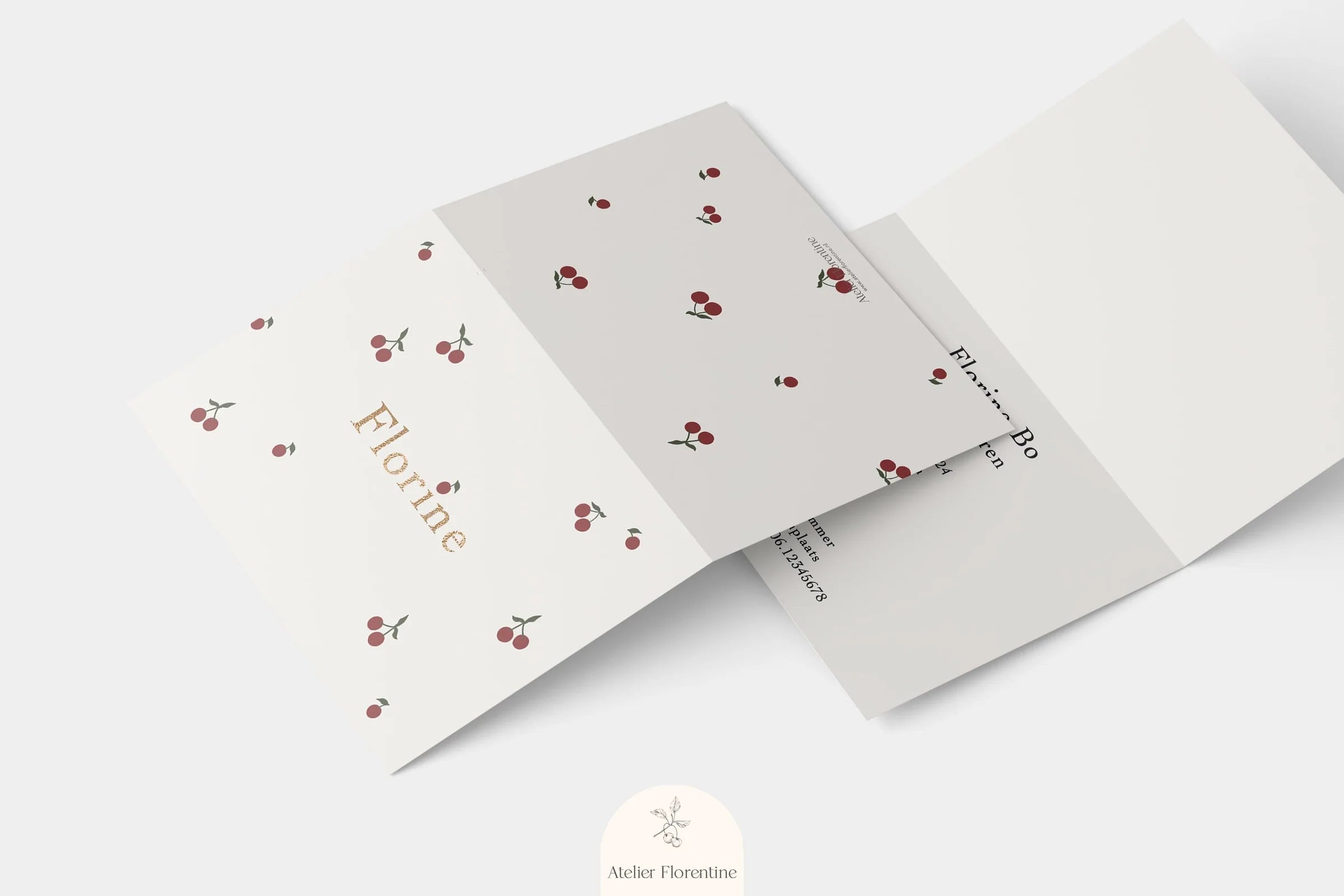 Sample Birth Cherries Card