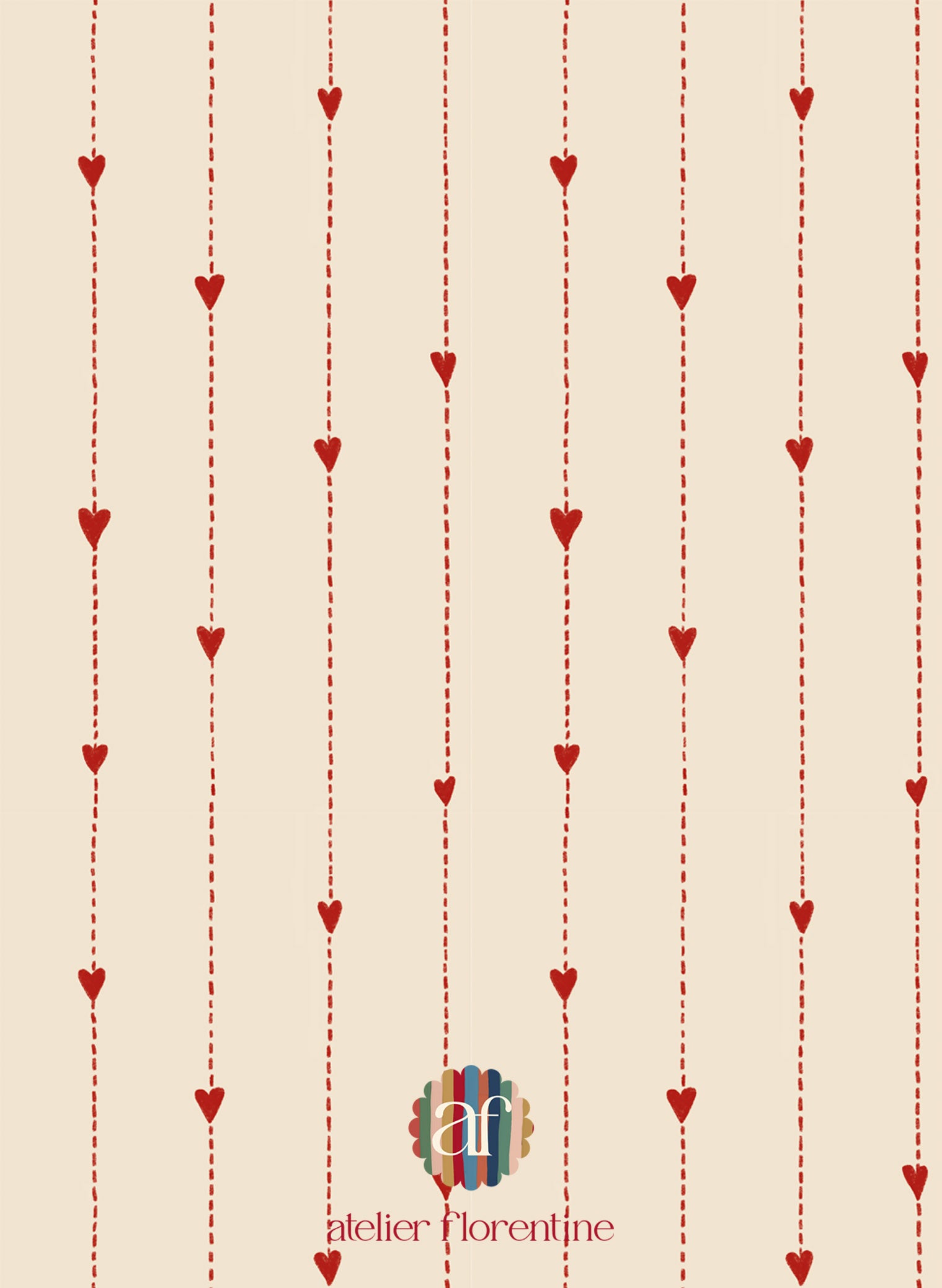 Heart wallpaper for children’s rooms – playful and timeless nursery wallpaper with hearts