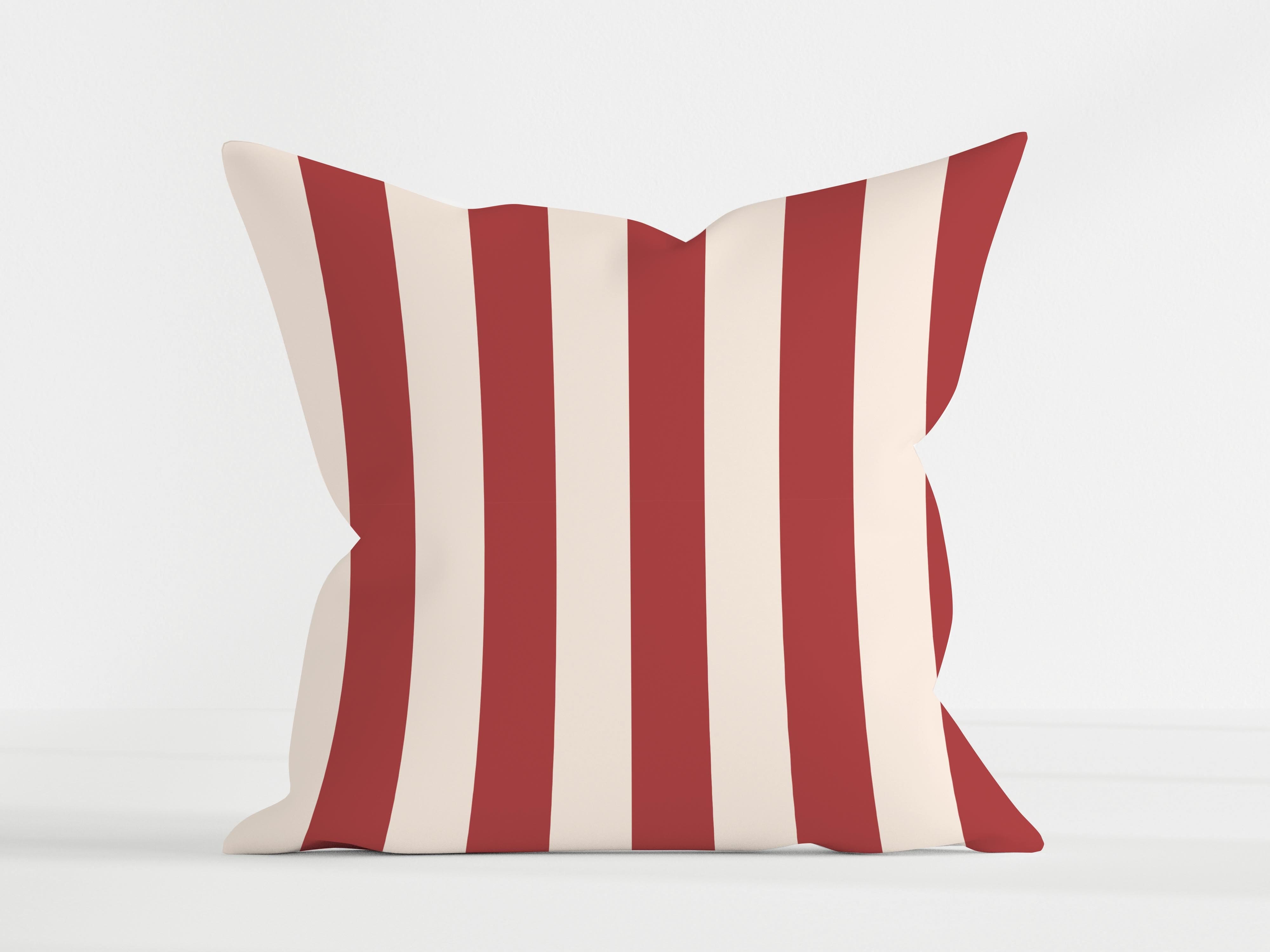 Cushion Stripes Red