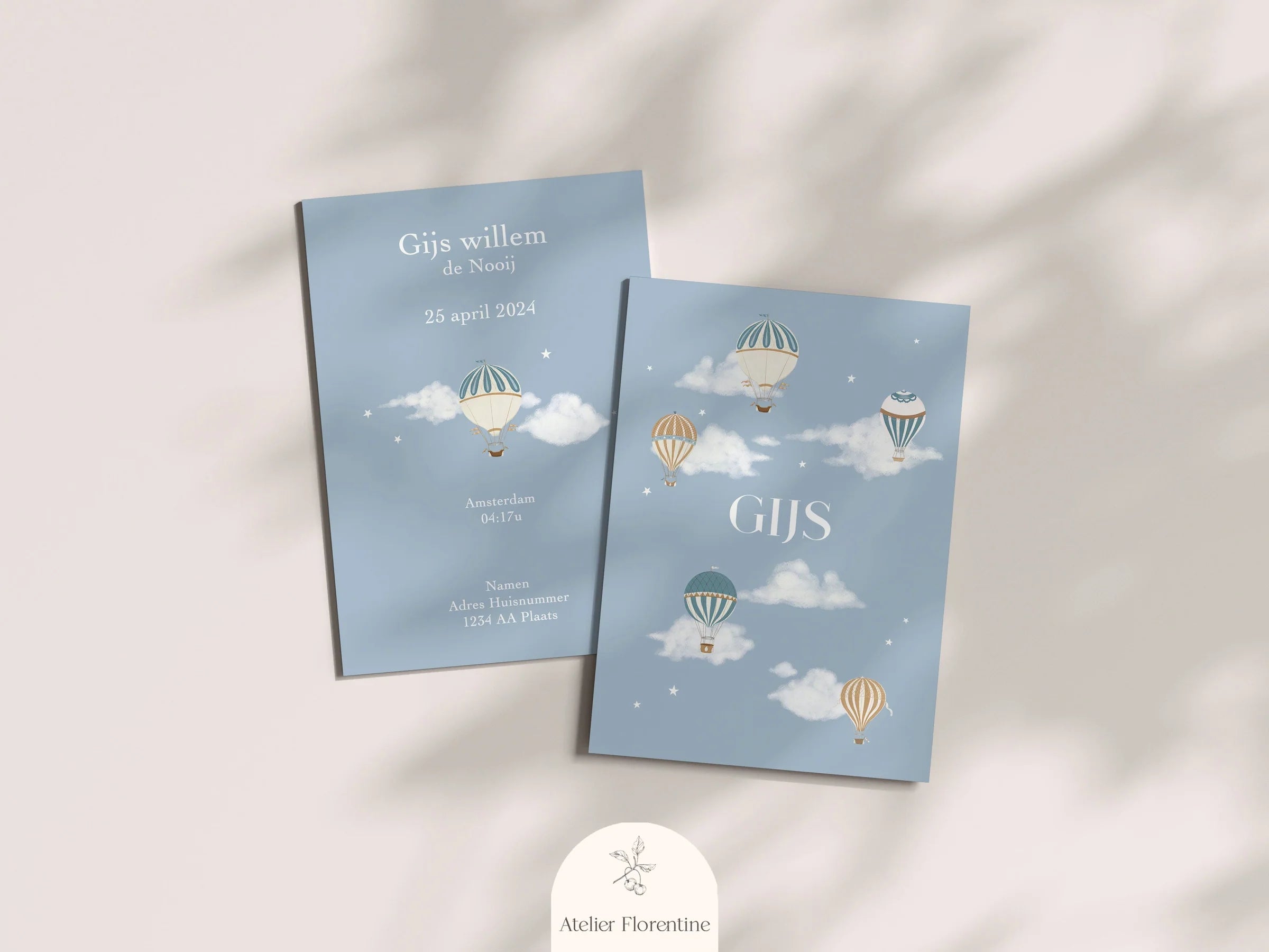 Sample Hot Air Balloons Card