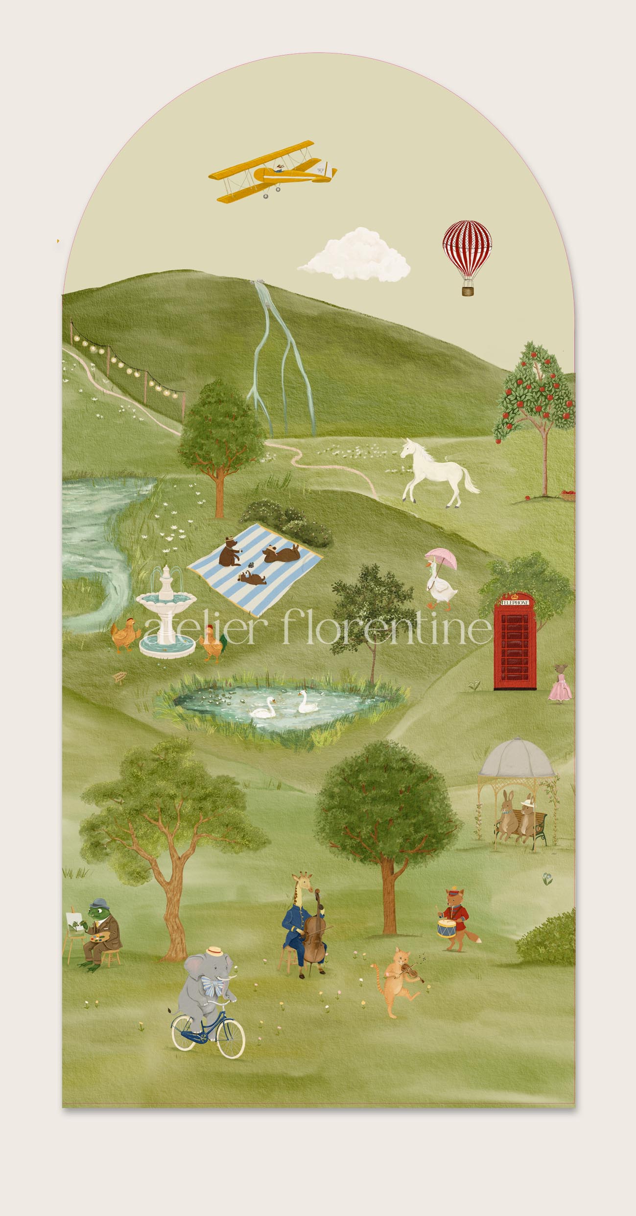 wall stickers for children, sticker peel and stick decoration nursery Lake District