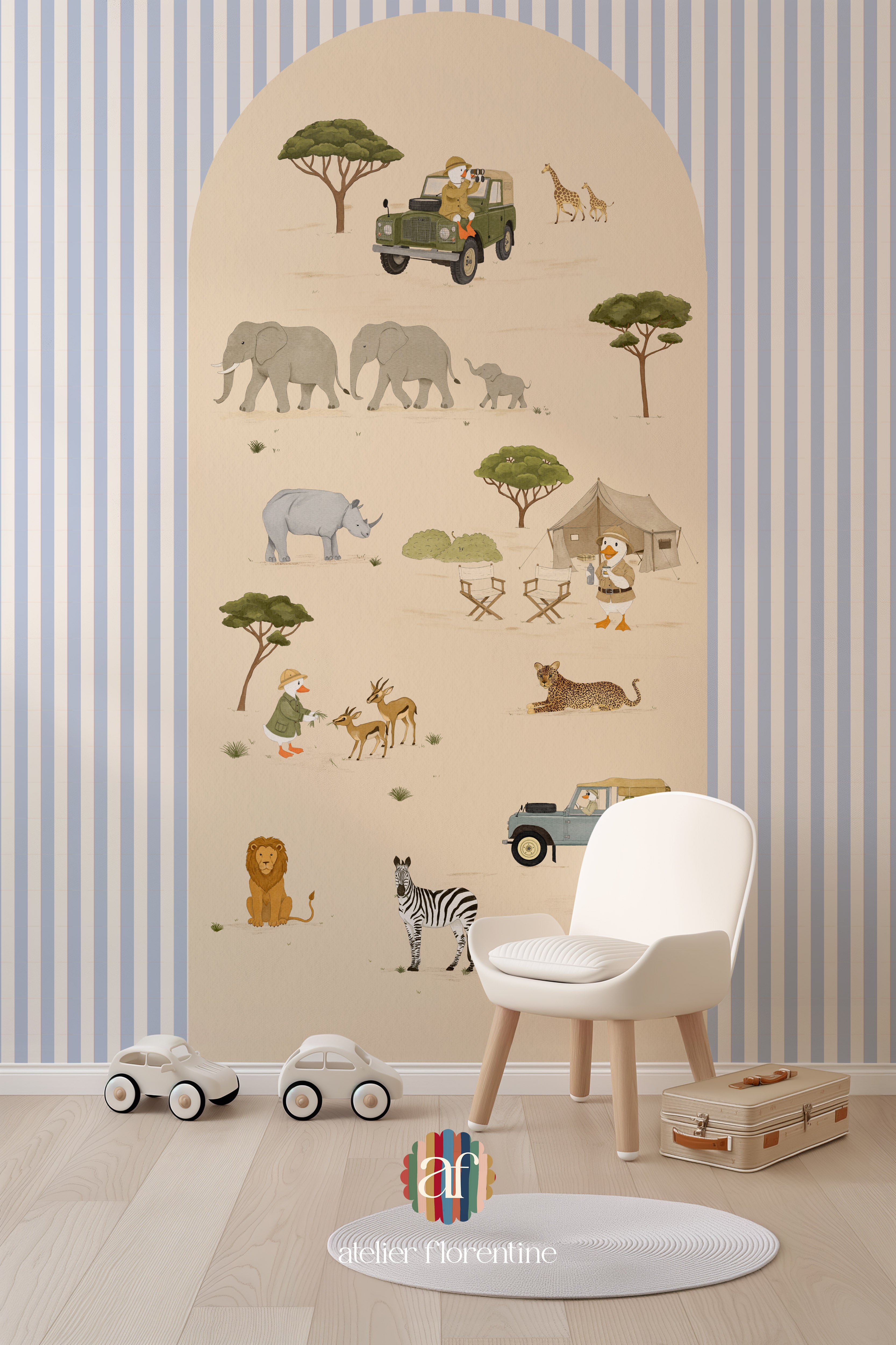 wall stickers for children, sticker peel and stick decoration nursery safari