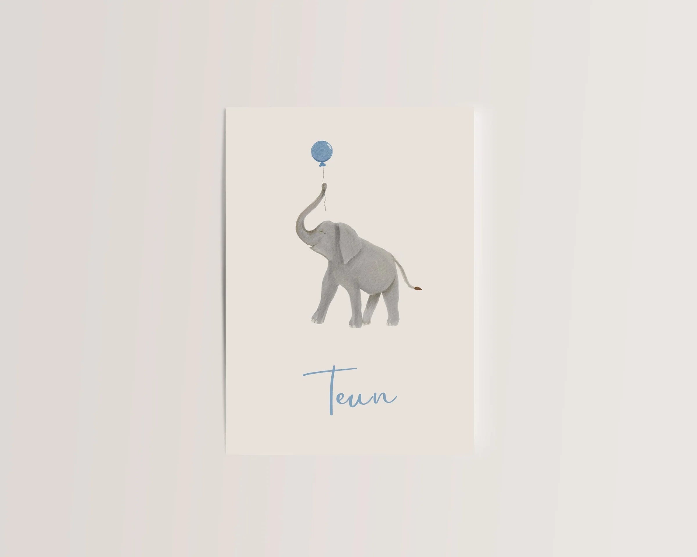 Sample Birth Elephant Card