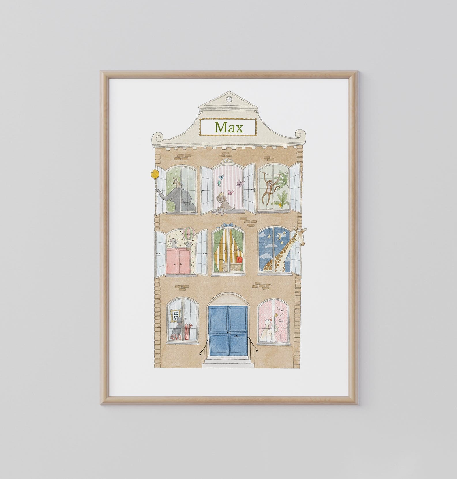 Poster with name Amsterdam house