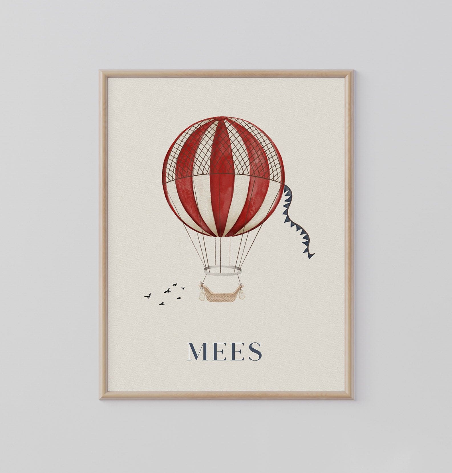 Customizable poster Hot air balloon