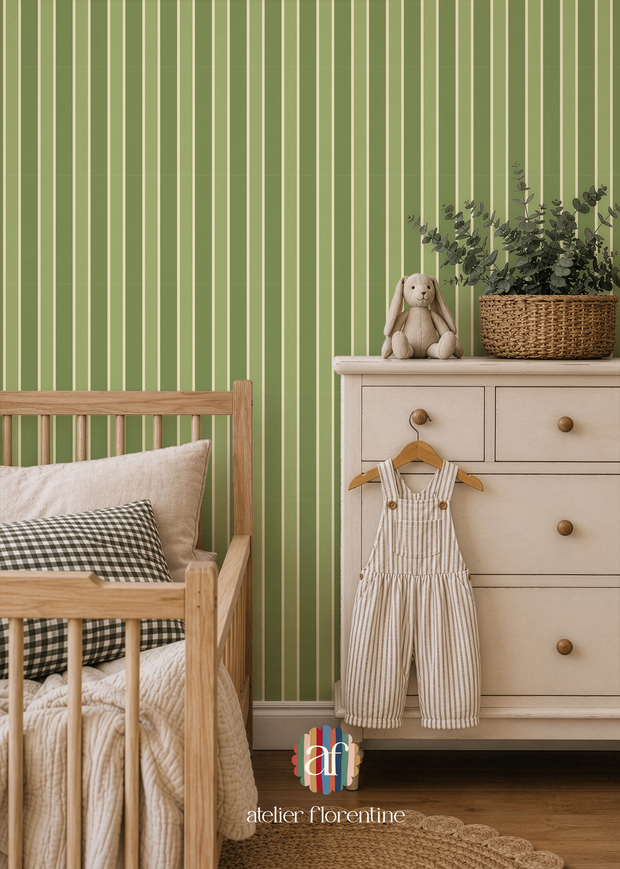 Wimbledon Stripes Wallpaper