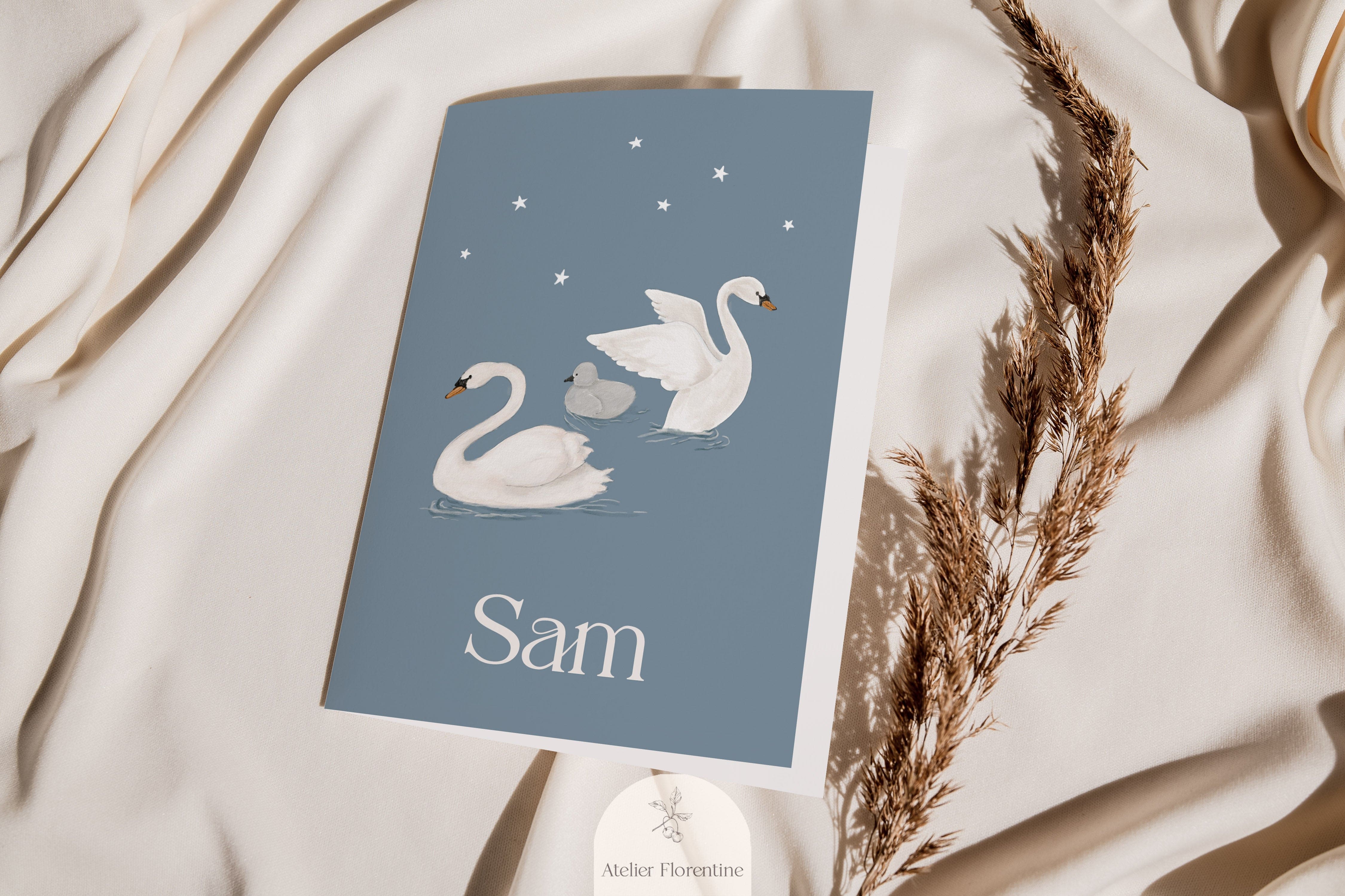 geboortekaartje zwanen