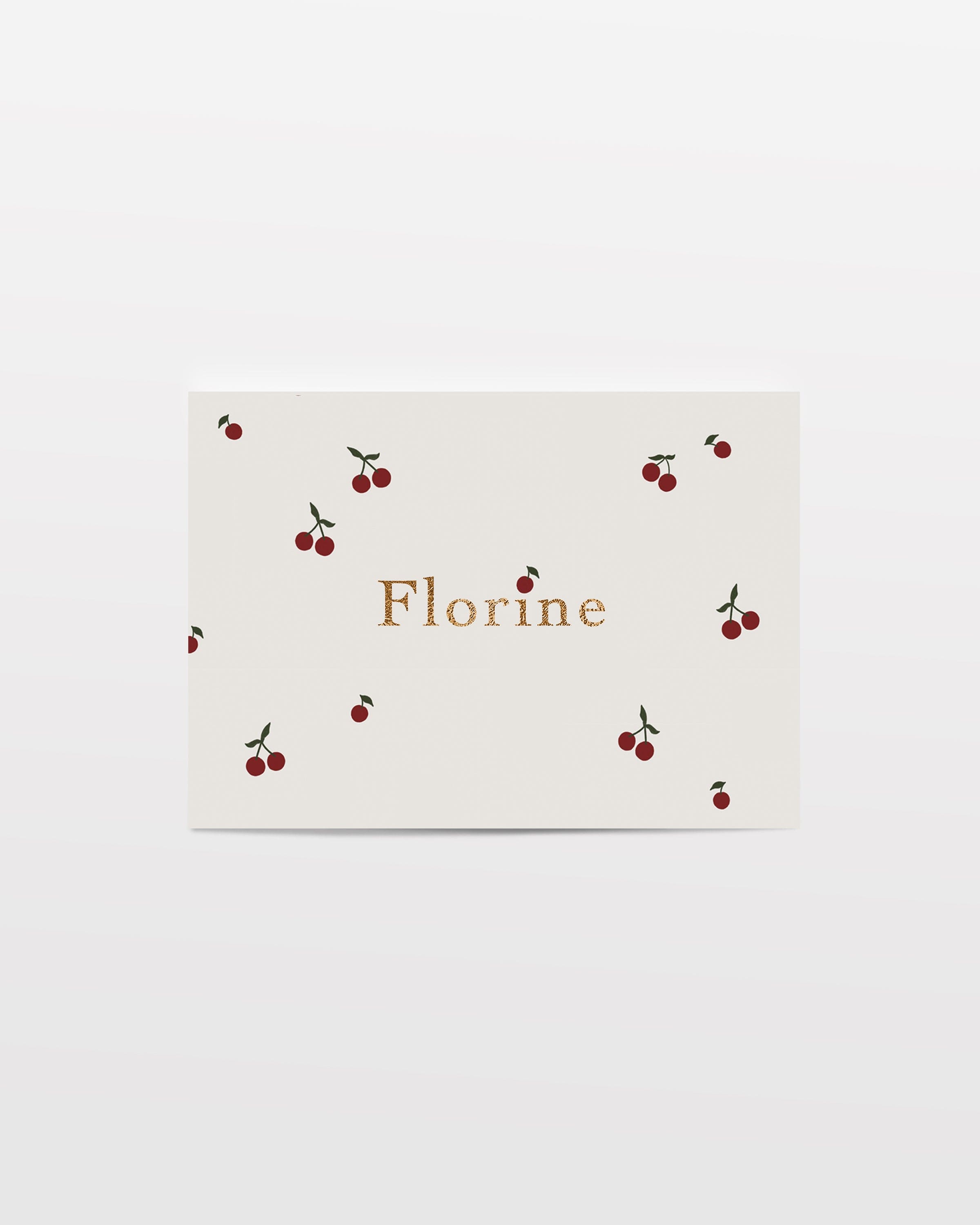 Birth announcement cherries