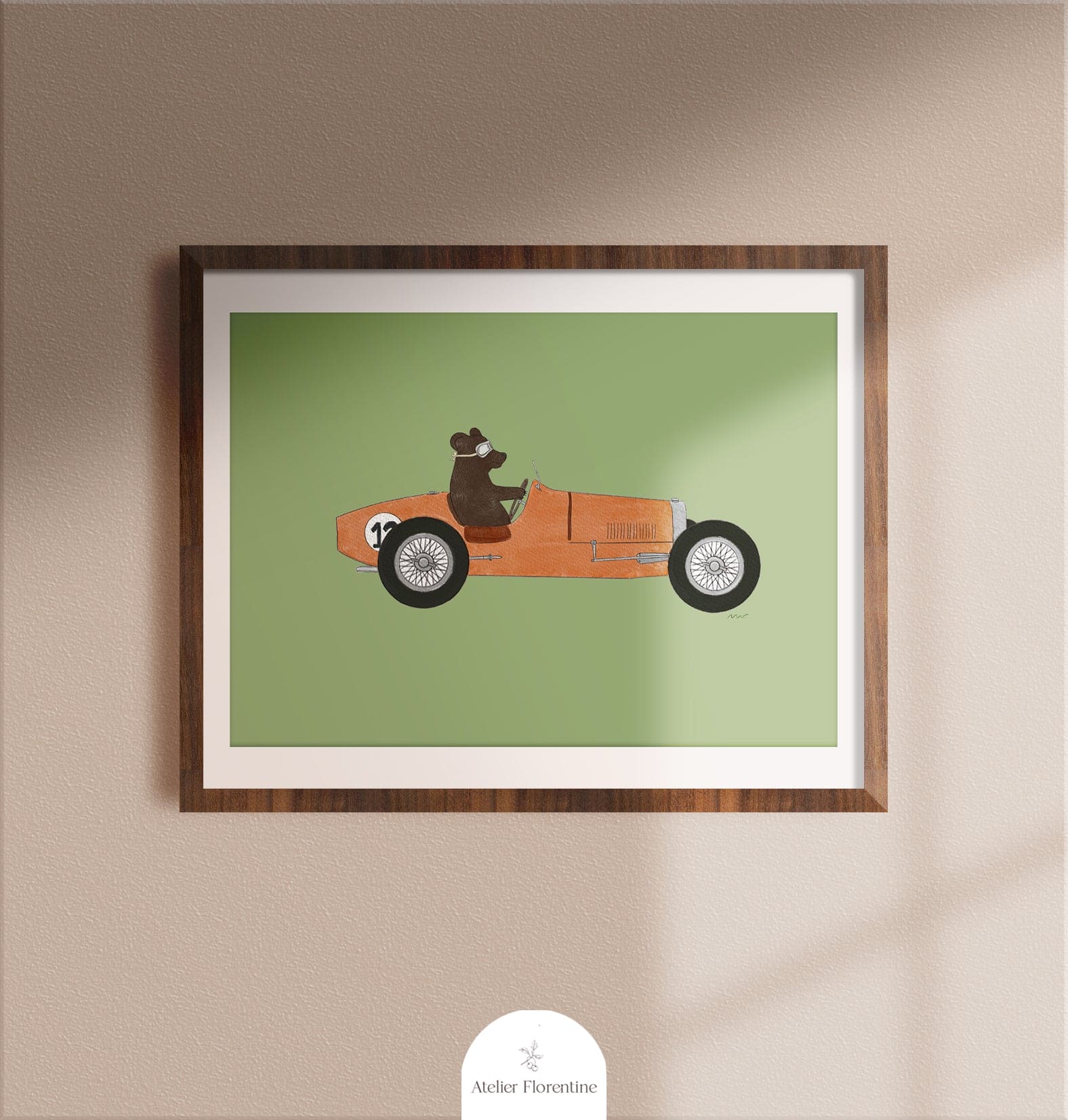Poster Racing Bear